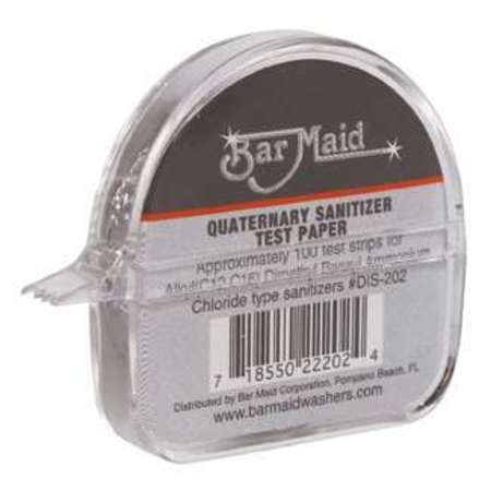 Bar Maid Bar Maid Sani-Maid Paper Quaternary Sanitizer Test, PK1200 DIS-202